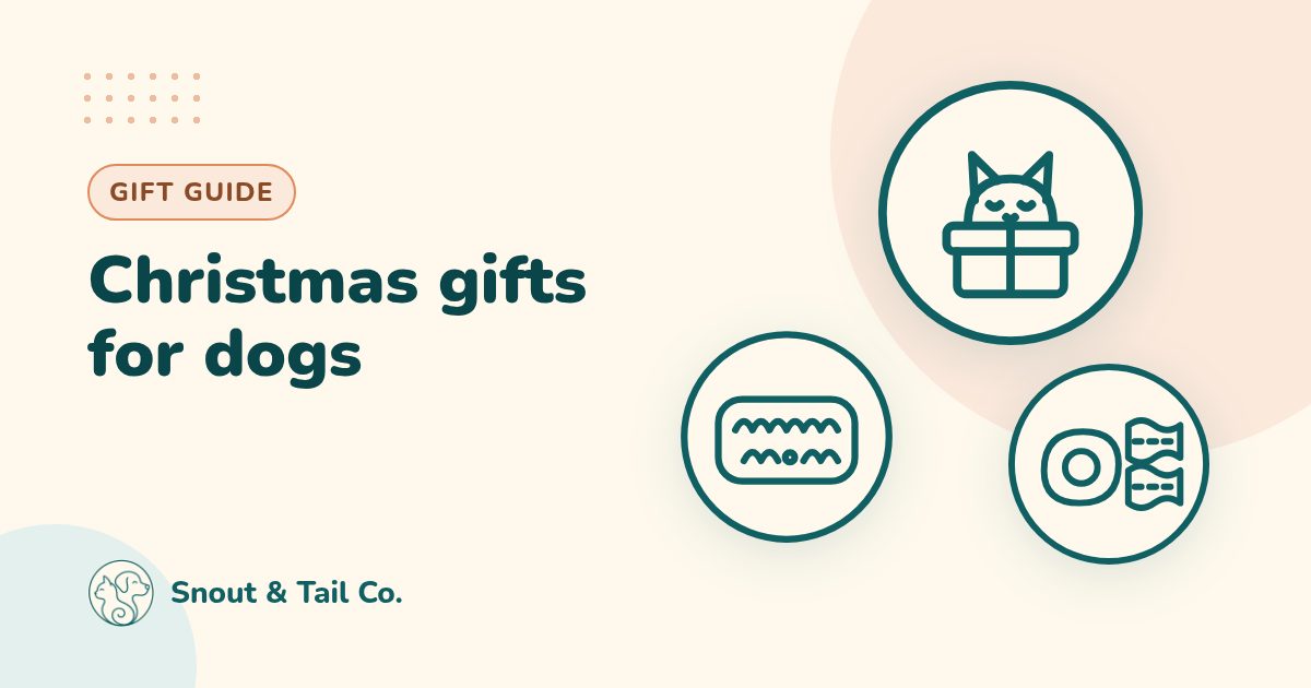 Christmas gifts for dogs illustration by Snout & Tail Co.