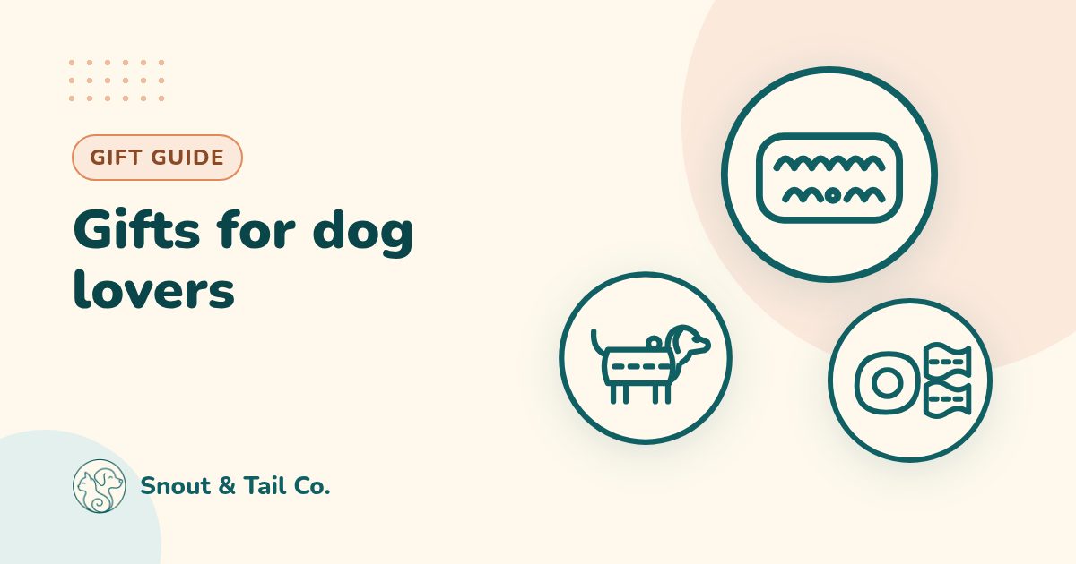 Gifts for dog lovers illustration by Snout & Tail Co.